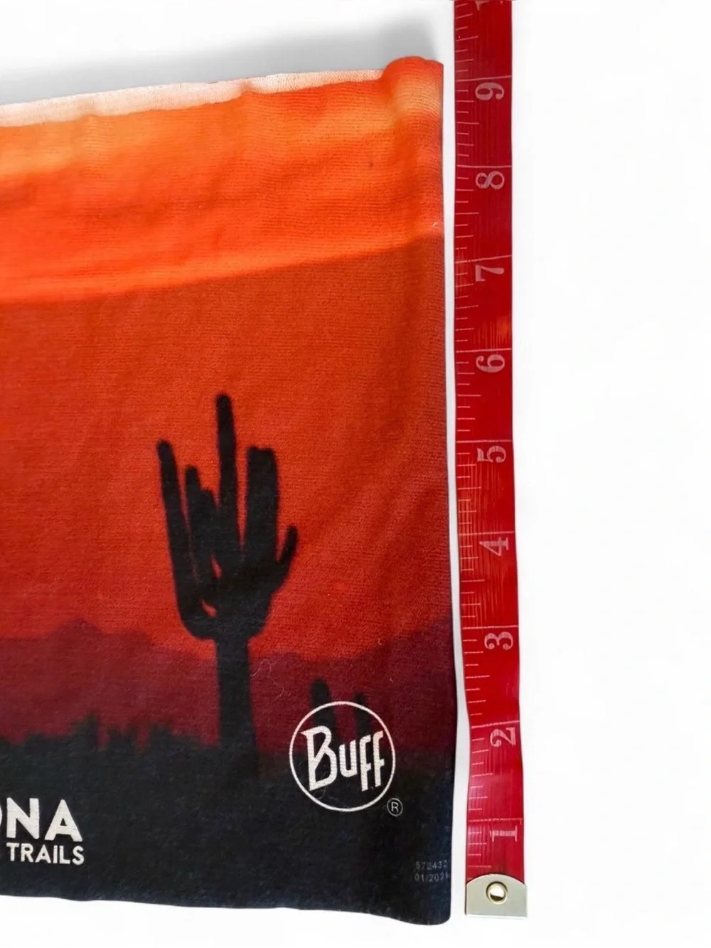 Buff Arizona Desert Sunset Multifunctional Neck Gaiter - Orange & Black